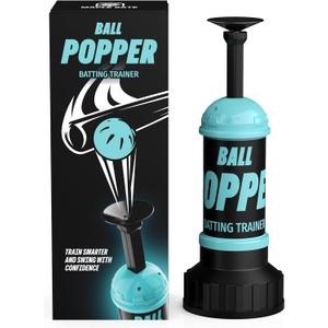 Ball Popper  Reinforced Tee Ball Popper, Durable Design, No Battery  Pop Up Baseball Trainer for Timing & Accuracy Batting Practice (to Be Used with Practice Wiffle Balls, Balls Not Included)