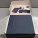 DECOLURE 100% Viscose Derived from Bamboo Sheets Full Size 4pcs - Ultra Soft & Luxuriously Cooling, 17" Deep Pocket, Double Stitching, Perfect for Hot Sleepers - Full Bed Sheets (Navy Blue)