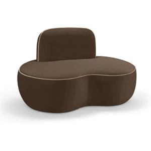Meridian Furniture Swerve Brown Velvet Upholstered Chair