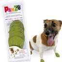 PawZ Rubber Dog Boots for Small Paws - All-Weather Waterproof Dog Shoes, Anti-Slip Traction for Rain, Snow, Mud & Hot Pavement - Pull-On Dog Booties, Olive Green - X-Small (1.5"-2") - Pack of 12