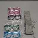 Metalless Screwless Spring Hinges Reading Glasses 6-Pack Women Oversized Readers Cheaters +1.50