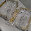 Modern Style Bedroom Single Seat Bench, Cushioned Bed end Stool, Living Room Sofa Stool, Footstool with Golden Iron Legs, Suitable for Bedroom and Living Room (Orange, 21.65"x15.74"X16.53")