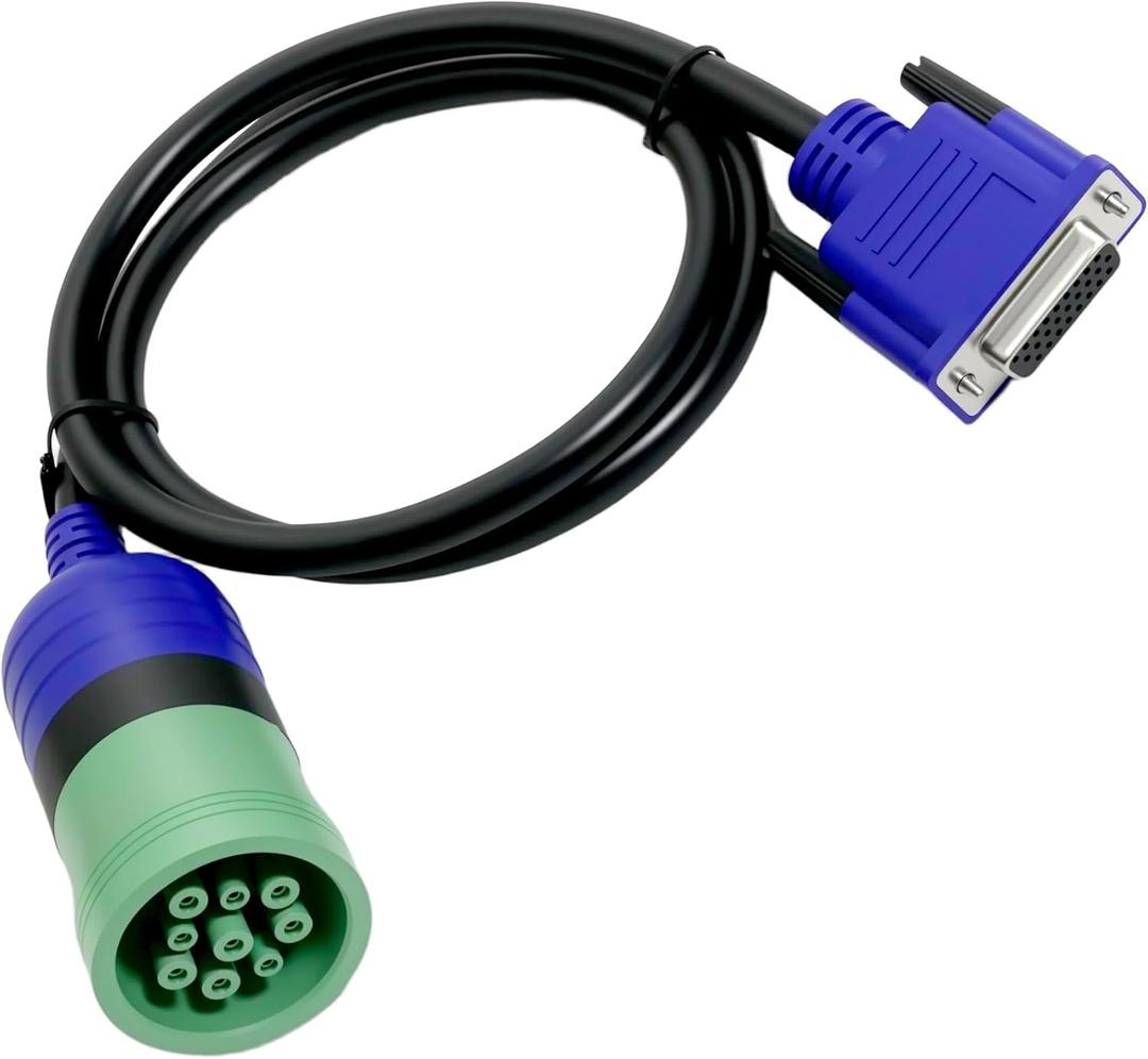 9-Pin Deutsch Adapter (1-Meter) for USB-Link 2 & 3, J1708 J1939 CAN1 CAN2 CAN3 Heavy Duty Vehicles,Black 493128