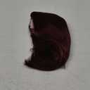 OYSRONG Elegant Women Medium Length Wine Red Straight Bob Heat Resistant Daily Hair Wig