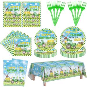 98Pcs Tractor Birthday Decorations