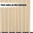 Easy-Going Outdoor Curtains Waterproof Windproof Weatherproof Curtain for Patio, Cabana, Porch, Pergola and Gazebo, Grommet Top and Tab Bottom Drape, 1panel, 110x108 inch, Beige