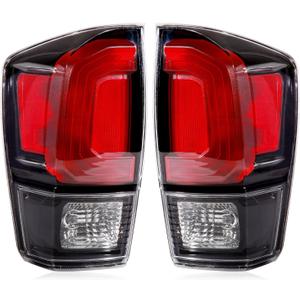 Tail Lights Assembly Compatible with 2016-2023 Tacoma Black, Rear Light Taillights Replacement # 8156004200 TO2800201 8155004200 TO2801201, 1 Pcs
