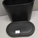 jinligogo 5 Gallon Bathroom Trash Can with Lid, Automatic Motion Sensor Black Trash Can, Touchless Slim Waterproof Garbage Bin for Kitchen, Bedroom, Office, and Bathroom