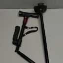 Walking Cane for Men & Women with Alarm, LED Light and Foldable Handle, Foldable, Adjustable, Lightweight, Free Self Standing Walking Cane for Seniors & Adults (Black)