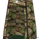 GVDV Privacy Shower Tent, Dressing Room, or Portable Toilet Stall with Carry Bag for Camping, Beach, or Tailgate by Wakeman Outdoors (Camo)