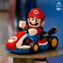 LEGO Super Mario: Mario Kart Mario & Standard Kart Building Set for Adults - DIY Book Shelf & Room Decor for Men & Women, Ages 18+ - Birthday Gift Idea for Adult Gamers - 72037