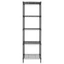 Finnhomy Heavy Duty 5 Tier Wire Shelving Unit, 18x18x59-inches 5 Shelves Storage Rack, Metal Shelving with Thicken Steel Tube, NSF Certified, Black