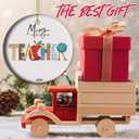 Teacher Appreciation Gifts, 2025 Christmas Ornament, Teacher Memory Ceramic Keepsake, Thank You Gift, End of Year Teacher Appreciation (C5)