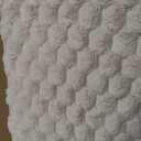 Faux Fur Couch Cover, Rabbit Plush Non-Slip Furniture Protector (White, 70x210 cm-Seater Sofa Cover)