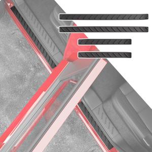 powoq Door Sill Protector Compatible with 2023-2026 Chevy Colorado GMC Canyon Car Door Sill Guard TPE 4Pcs Car Entry Protection Replacement for 2023 2024 2025 2026 Chevy Colorado Accessories