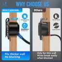 MICTUNING 15A 250V AC Port Plug, 5-in-1 T-Blade Adapter & 20'' Dual Extension Cord, 12 AWG RV Power Inlet Outlet Socket Heavy-Duty Shore Waterproof Outdoor Electrical Receptacle, with Hole Saw