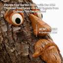 4 Pack Tree Faces Decor Outdoor, Large Whimsical Old Man Tree Hugger Statues, Resin Tree Art for Garden Yard Patio, Funny Tree Peeker Sculptures for Halloween Easter