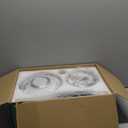 36" Ceiling Fans with RGB Lights Remote/APP Control,Low Profile Ceiling Fan,3 CCT Dimmable White Lights+RGB Ring Lights+Music Player,5 Reversible Plastic Blades 6 Speeds for Kidsroom,Black