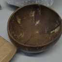 Bokon 24 Pcs Coconut Shell Bowls Polished Wooden Bowls Natural for Smoothie Acai Salad Vegan Gifts Kitchen Decor (Large)