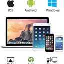 SmartSee Anycast HD Wireless Display Adapter WiFi 1080P Mobile Screen Mirroring Receiver Dongle for iPhone Mac iOS Android to TV Projector Support Miracast Airplay DLNA