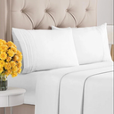 CGK Linens Unlimited Full 4 Piece Sheet Set White Ultra Soft Deep Pockets