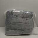 Reading Pillow for Sitting in Bed Adult, X-Large Reading Pillow with Shredded Memory Foam, Back Pillow for Sitting Up with Extend Arms, Pockets, Bed Pillow with Washable Cover, Grey