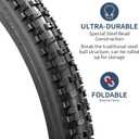 YUNSCM 24" Mountain Bike Tires 24x2.30/56-507 and 24" Bike Tubes Schrader Valve Compatible with 24x2.25 24x2.30 Bike Tires and Tubes (Y-900)