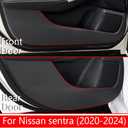 Car Door Anti Kick Pad for Nissan Sentra Accessories Protector 2020 2021 2022 2023 2024 2025 2026 Mat Dirty Collision Stickers Inner Decorative
