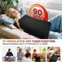 Red Light Therapy Mat for Full Body, Foldable 340 LEDs Near Infrared Light Therapy Pad, 660nm& 850nm 2in1 LEDs Light Blanket, High end Leather, 5 Power Levels UP to 65W, 29.6'x14''