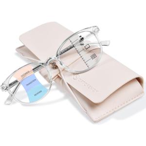 Progressive Multifocal Reading Glasses for Women, TR90 Readers | Fashion, Blue Light Computer Readers, Flexible