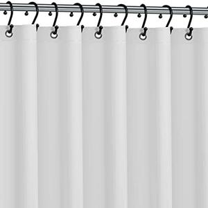 Premium Shower Curtain Liner, 72"W X 72''H - PVC-Free, 6G PEVA Shower Curtain with 12 Rust Proof Grommets And Magnet-weighted Bottom Hem - Moisture Stain Proof Shower Curtain Liner - White