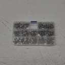 240Pcs 12 Sizes Terminal Block Screws, Nickel Plated Carbon Steel with Square Washers, M3-M5 Metric Dryer Terminal Screws for Fixing Wires