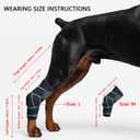 Dog Knee Brace for Back Leg, ACL Support for Large Dogs, Adjustable Dog Leg Brace for Hind Leg Injuries, Canine Joint Wrap for Arthritis Recovery (L)