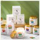 Nuanchu 72 Pcs Dumpster Fire Appreciation Gifts for Coworker Employee Anxiety Relief Gift Bulk 24 Scented Aromatherapy Candles 24 Dumpster Fire Cards and 24 Organza Bag for Team