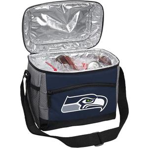 Rawlings NFL Soft Sided Insulated Cooler Bag/ Lunch Box, 12-Can Capacity, Seattle Seahawks, Navy