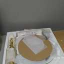 Modern Floor Lamp for Living Room with Glass Tray and Night Light, Alabaster Bedroom Lamp, Tall Lamp with Linen Shade, Marble Base Standing Lamp for Living Room,Bedroom,Office(Bulb Included)