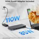 Acer Premium 13-in-1 Docking Station with 110W PD & Triple Monitor Support | Dual 4K HDMI and DP,5Gbps USB A/C,Gigabit Ethernet,Security Lock | Laptop Docking Station for Windows/Dell/HP/Lenovo/Asus