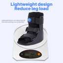 Inflatable Walking Boot, Air Cam Walker Fracture Boot Orthopaedic boot for Sprained Ankle, Short Air Walker Brace for Broken Foot Achilles Tendon Injury Black (Small)