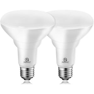 Energetic BR30 LED Recessed Light Bulb, 11W=75W, 3000K Warm White, 900LM, Dimmable Ceiling Flood Light Bulb for Cans, CRI80+, 2Pack