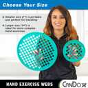 Cando-10-0876 Web Hand Therapy Device, Latex-Free, 14" Diameter, Set (Tan, Yellow, Red, Green, Blue, Black)