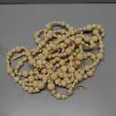 2 Pcs 16.4 Feet Christmas Wood Bead Garland Rustic Christmas Wooden Beads Decorative Tree Wooden Beaded Garland Decor Farmhouse Boho Ornaments for Xmas Decoration Supplies(Wood Color)