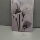 Black and White Flower Wall Art Calla Lily Picture Elegant Floral Canvas Prints Modern Painting Ready to Hang for Bathroom Living Room Bedroom Home Office Decor Framed(Flower-12,12.00"x18.00")