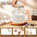 Self Stirring Mug, Electric Mixing Cup Lightweight Self Stirring Coffee Mug Electric High Speed Mixing Cup For Stir Mixed Drink Office Milk Protein for Office Home 400ml (Clear)