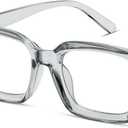 IBOANN Oversized Blue Light Glasses for Woman, Funky Fashion Glasses With Preppy Look, Reduce Screen Fatigue Computer Glasses