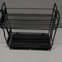 SpaceAid Pull Out Spice Rack Organizer for Cabinet, Heavy Duty Slide Out Seasoning Kitchen Organizer, Cabinet Organizer, with Labels, 5.2" W x10.75 D x10 H, 2 Drawers 2-Tier