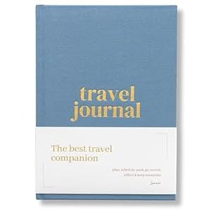 Lamare Travel Journal for Women & Men - Travel Scrapbook, Adventure Journal, & Trip Planner with Pockets (Green)