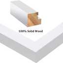 Egofine 16x20 Solid Wood Picture Frame, Made of Solid Wood Covered by Plexiglass 11x14/12x16 with Mat 16x20 without Mat, Poster Frame for Wall Mounting Photo Frame Vertically or Horizontally, White