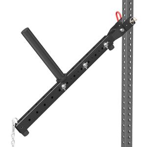 Multi Use Belt Squat Attachment,Adjustable Length Belt Squat System,Fits for 3''X3'' or 2''X2'' Power Racks and 1/2'' or 5/8'' Holes,Belt Squat Machine,Lever Lifting Belt,Lever Arms