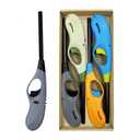 Butane Lighter, 3 Pcs Refillable Flame Lighter for BBQ Candle,(No Butane Inside)