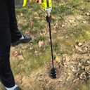 2x32 Auger Drill Bit for Planting, Heavy-Duty Planting Auger for Bulbs, Post Hole Digger for 3/8Hex Drive Drill